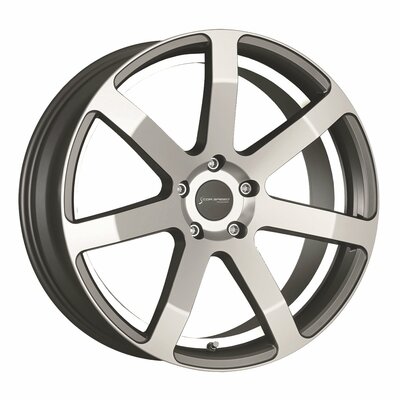 Corspeed Challenge Gunmetal Polished Colortrim White | © Corspeed Sportswheels