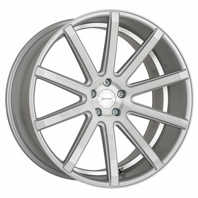 Corspeed DeVille Silver Brushed Colortrim White | © Corspeed Sportswheels