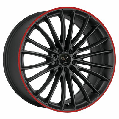 Corspeed Le Mans Mattblack Color Trim Red | © Corspeed Sportswheels