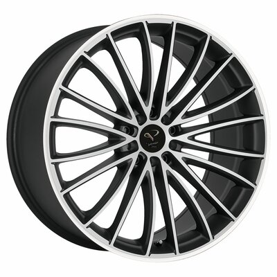 Corspeed Le Mans Mattblack Polished Color Trim White | © Corspeed Sportswheels